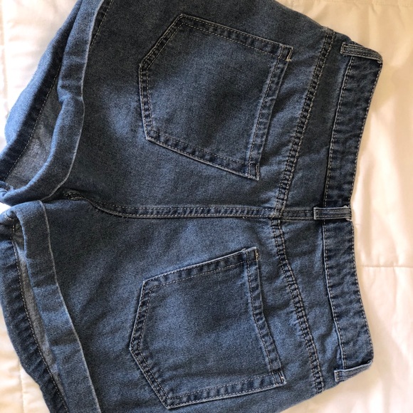 Paper Bag Denim Shorts - Picture 3 of 3